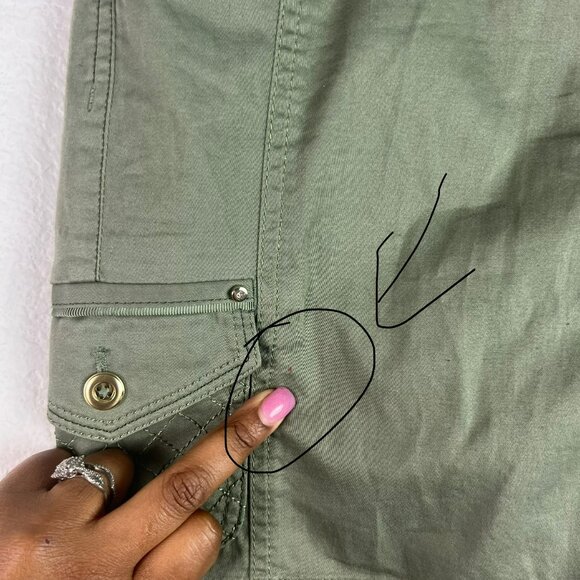 🟣🟣🟣 WHBM Womens Size 2 Green Stretchy Mini Skirt - Picture 3 of 7